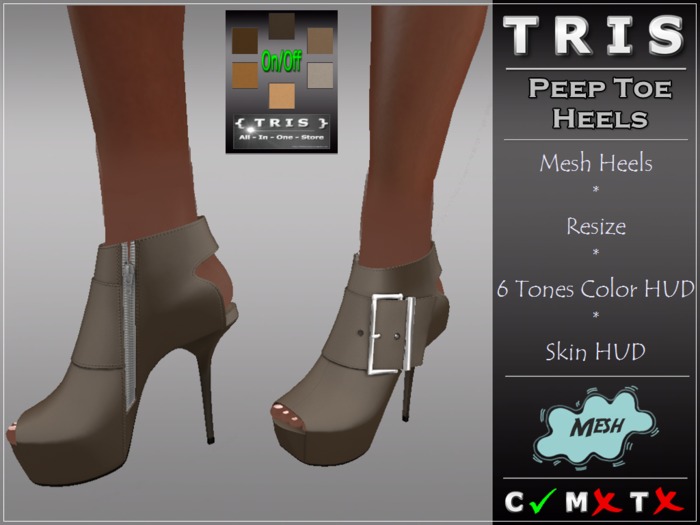 { T R I S } Peep Toe Stiletto Heels - Browns
