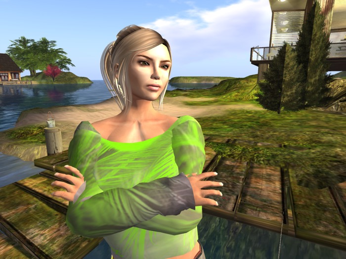 MESH Boatneck Top Green (One of our Sailing Wear and Beach Wear Items)