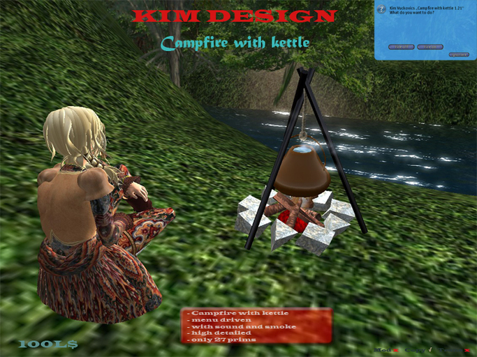 Kim Design - Campfire with kettle