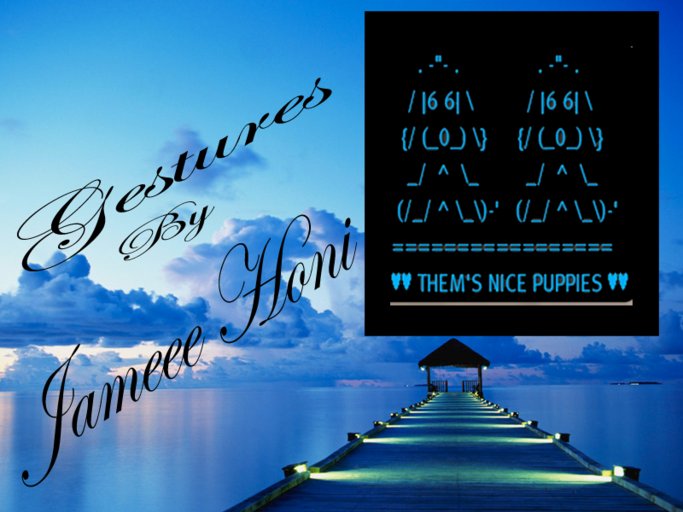 Puppies ASCII gesture