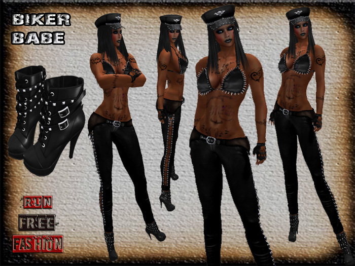 *RFF*Biker Babe Black