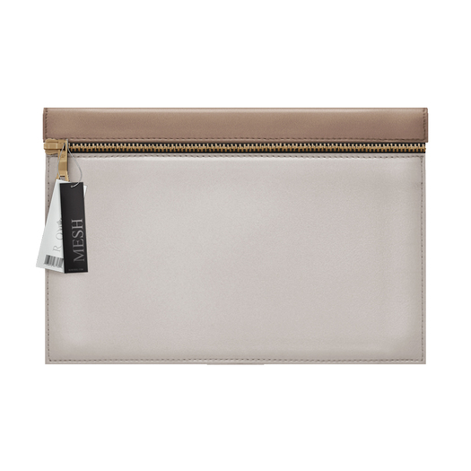 Rowne.Valor 2-Tone Clutch - Nude/Shell