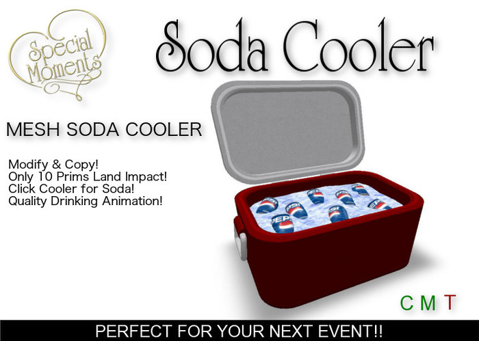 Soda Cooler - Pepsi (Red)!   Mesh!! Copy!!  