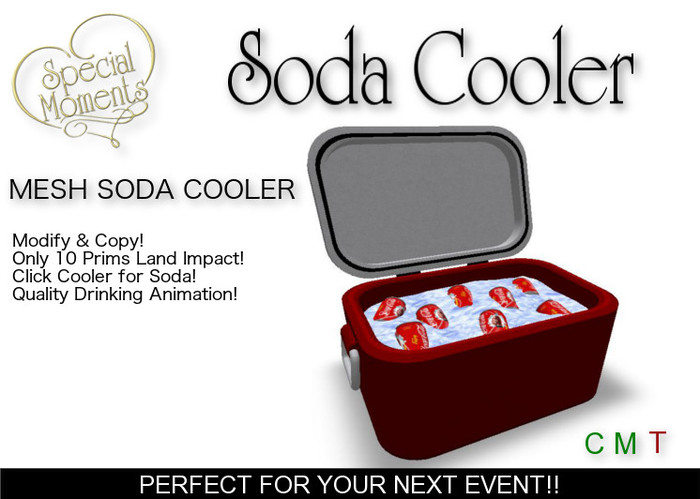 Soda Cooler - Coke (Red)!   Mesh!! Copy!!  