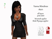 Vanna Minidress - Black (includes WowMeh & Physique appliers)