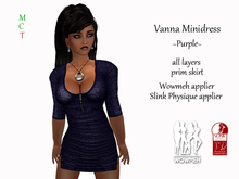 Vanna Minidress - Purple (includes WowMeh & Physique appliers)