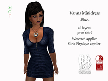 Vanna Minidress - Blue (includes WowMeh & Physique appliers)