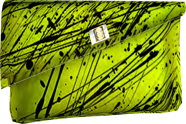 GoK- Mesh Splash Clutch Bag Lime