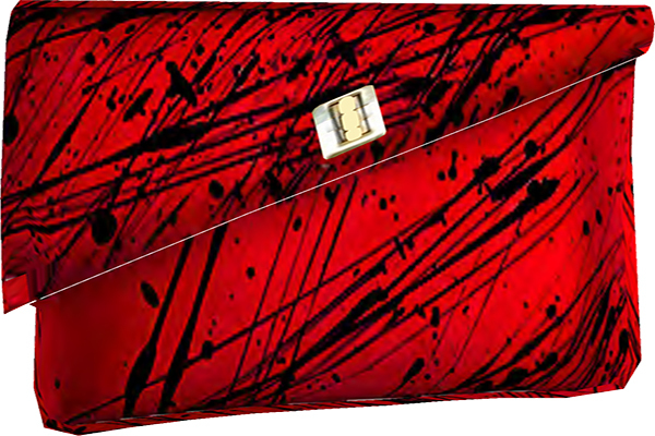 GoK- Mesh Splash Clutch Bag Red