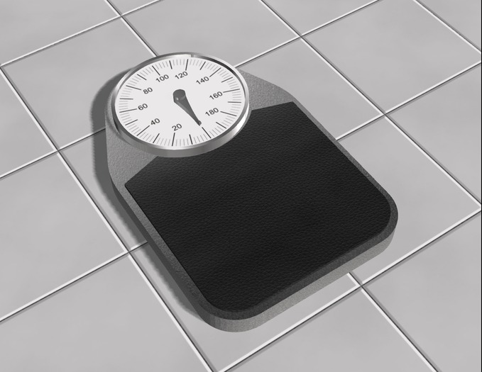 Bathroom Scale 001 full perm - (100% mesh) 