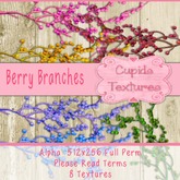 *Cupids Textures * 8 BERRY BRANCHES