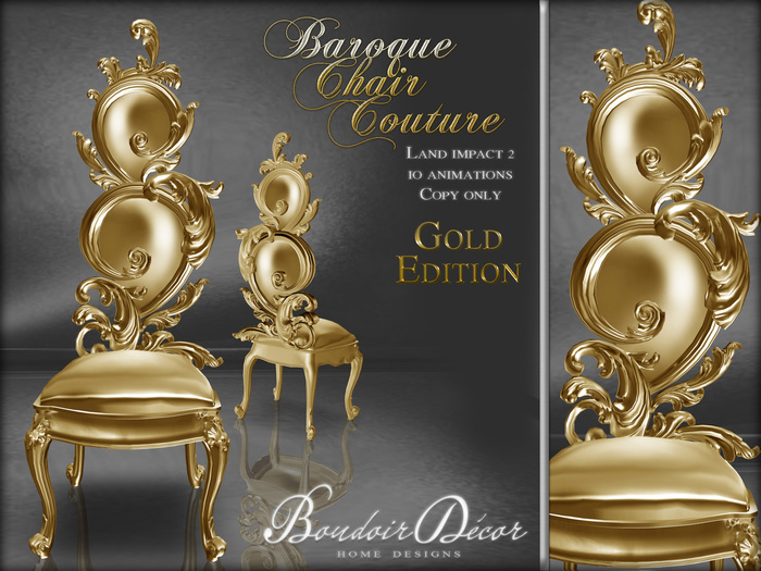 Baroque Chair White/Black