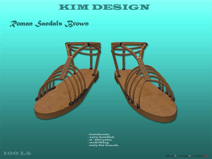 Kim Design - Roman sandal brown