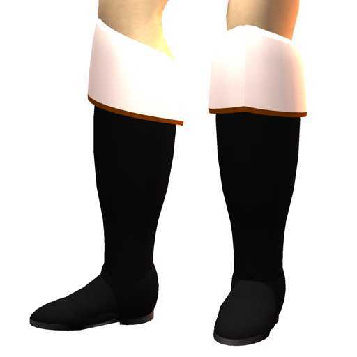 White top boots (adjustable)
