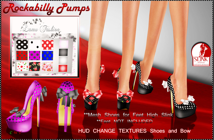 -Lamu Fashion-Rockabilly Pumps Texture Change !DISCOUNT!