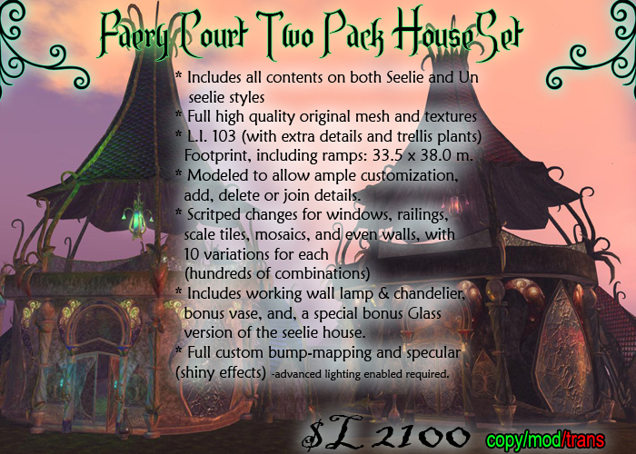 Faery Court House, Two Pack