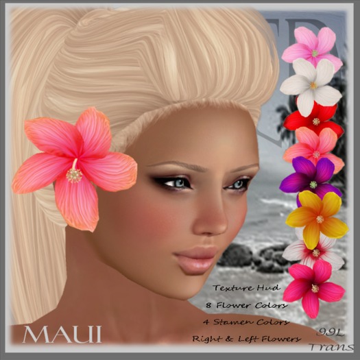 ::DBL:: Maui Hibiscus ~ Hair Flower