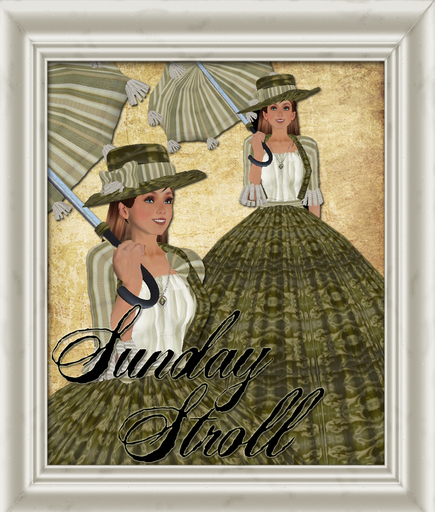 Shabby Chic Sunday Stroll - resizeable fits adult/child
