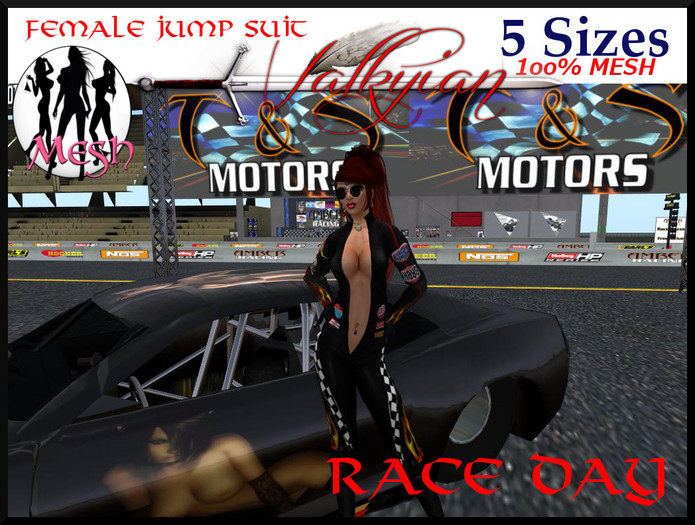~Valkyrian~ Race Day"Fem" JumpSuit