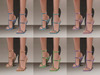 Light color clara sandals