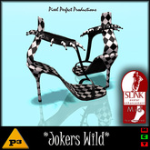 <P3> Jokers Wild Heels for Slink Mid - Harlequin