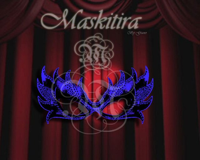 FLAME TIPS  MASK- BLUE BLK