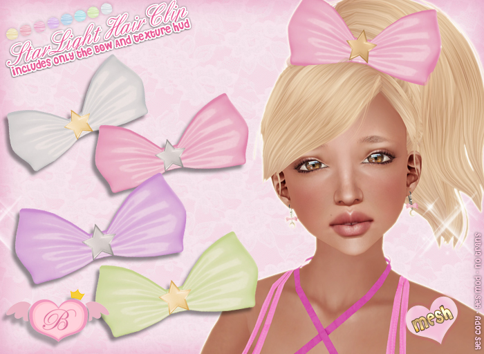 :*BABY*: StarLight HairClip ~ Cute bow