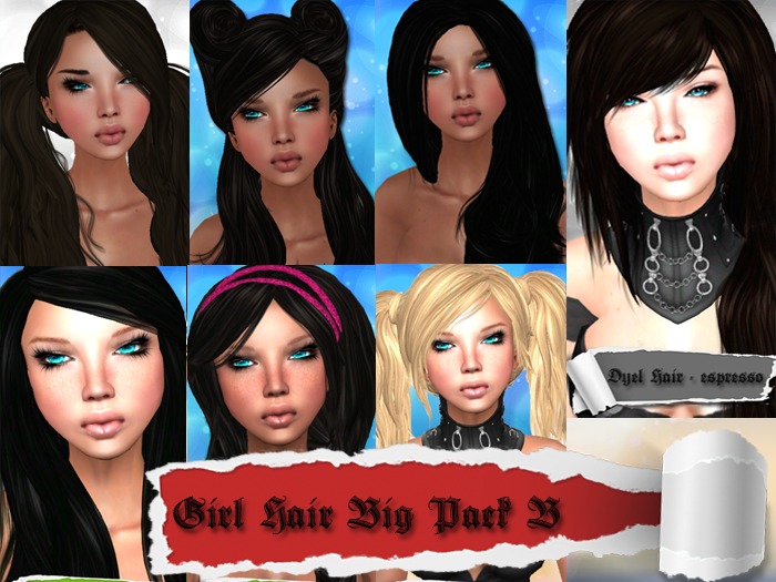 Girl Hair Big Pack B