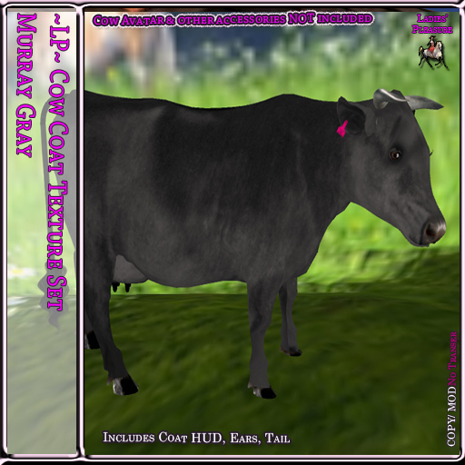 ~LP~Cow Coat Texture Set LPC [BOXED] Murray Gray
