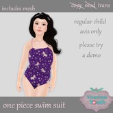 Vicarious Youth - One Piece Swim - Unicorn Magic