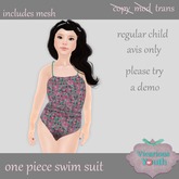 Vicarious Youth - One Piece Swim - Geometric