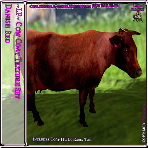~LP~Cow Coat Texture Set LPC [BOXED] Danish Red