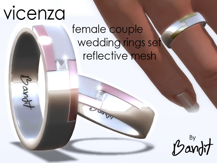 Bandit Design Female wedding rings 