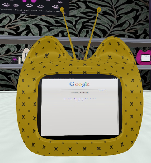 (Mazlyn's) Web Kitty TV-Yellow Skullz