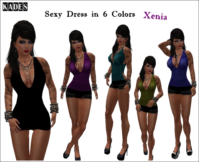 Kleid Xenia in 6 Farben