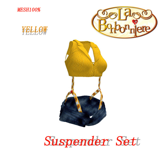 *LB* suspender Set  yellow box