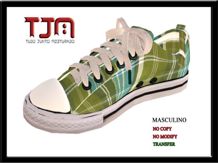 TENIS XADREX VERDE TJM