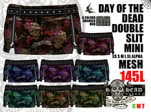 Mesh Head - Day Of The Dead Double Slit Mini - All Sizes