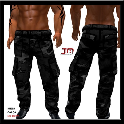 TJM MESH CALCA PRETA CAMUFLADA
