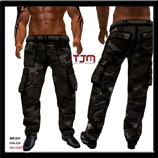 TJM MESH CALCA MARRON CAMUFLADA