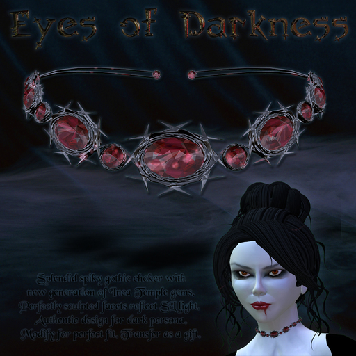 "Eyes of Darkness" gothic choker
