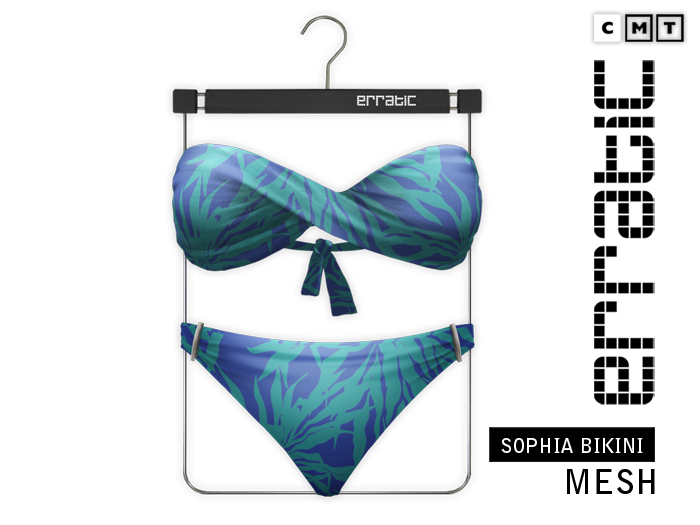 erratic / sophia - bikini / blue floral