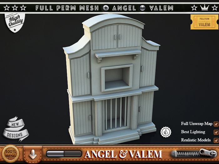 .::VALEM::. Fullperm Wood And Fireplace # 1095