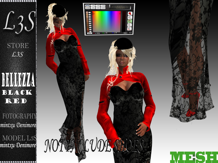 [ L3S ] BELLEZZA BLACK-RED