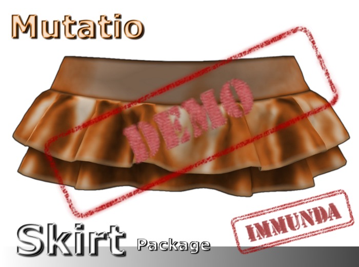 DEMO immunda Fulgentes Mini Skirt in Cyan