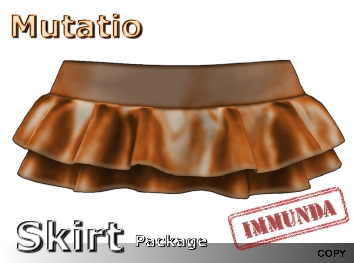 immunda Fulgentes Mini Skirt in Cyan