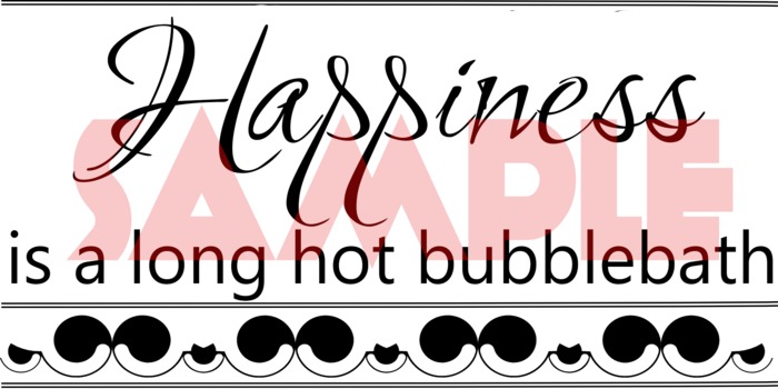 Bubblebath - Wall decor by Word UP!