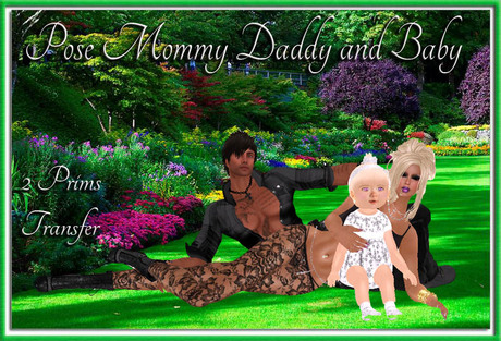 Second Life Marketplace - Sexy Mami - pose Mommy Daddy and Baby