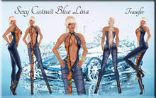 LSR - Sexy CatSuit Blue Lina