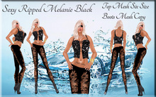 LSR - Sexy Ripped Melanie Black